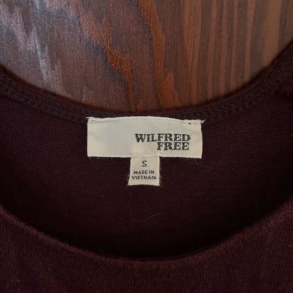 Wilfred Free Burgundy Wine Red Tank Top Small - Picture 3 of 4
